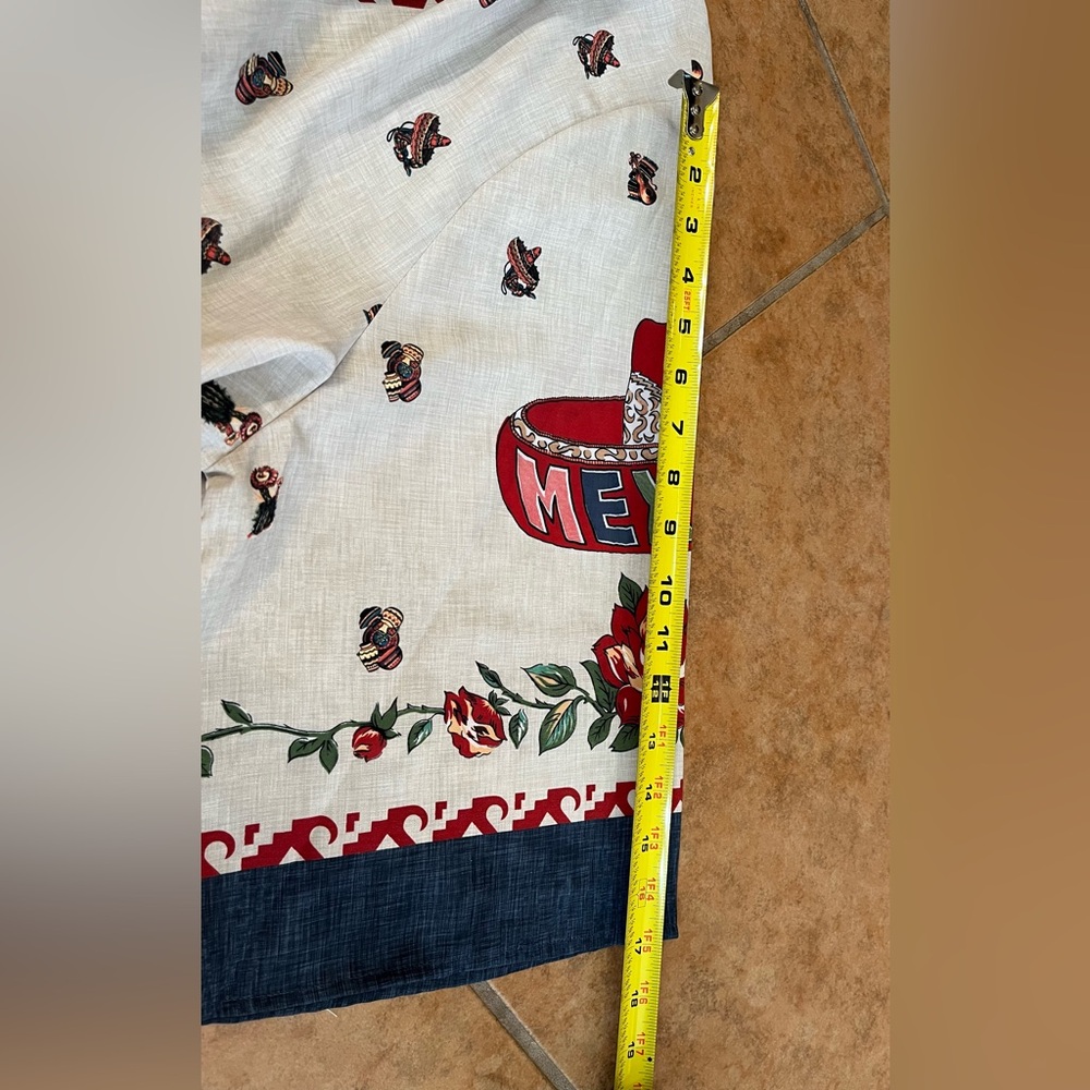 Tasha Polizzi Duster with Mexico Fiesta Dance Print Open Front Size XL NWT - Picture 9 of 11
